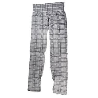 Leggins Unitalla De Tela Elástica En Color Gris Cuadriculado Modelos De 94 Cm | MAFU