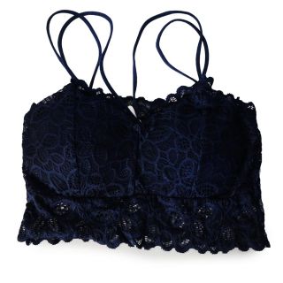 Bra De Encaje Bordado De Colores Con Esponja Y Tirantes Delgados Unitalla | MAFU