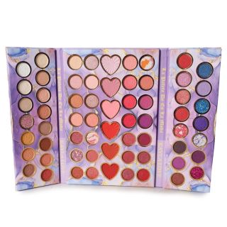 Sombras Para Ojos Kayla Love En Estuche Lila Mosaico Con 64 Tonos De Colores 23.4 Cm | HYY-1645