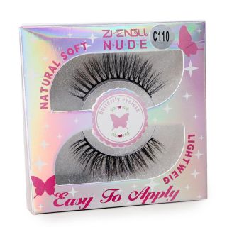 Pestañas Postizas Seminaturales Ziengli Nude En Color Negro Efecto Natural 7 Cm | XQ-32-85