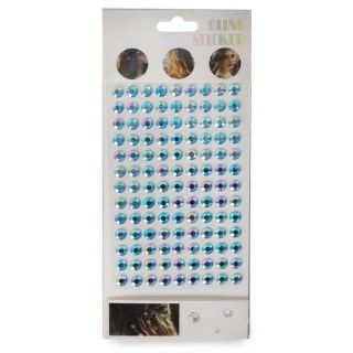 Sticker Planilla Con Piedras Redondas Decorativas De Colores Grandes 23.5 Cm | XQ-32-102