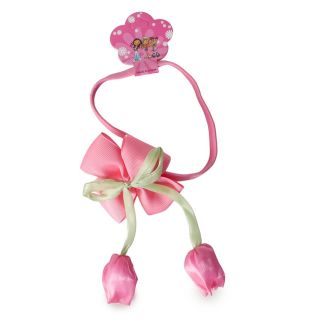 Liga Valerina Delgadas Elástica Con Moño Y Tulipan De Tela Colgante Varios Colores 27 Cm | XQ-33-130