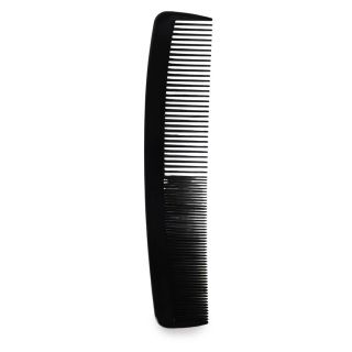 Peine De Plástico Estética Recto Con Cerdas Delgadas Y Gruesas En Color Negro 22.5 Cm | XH7030