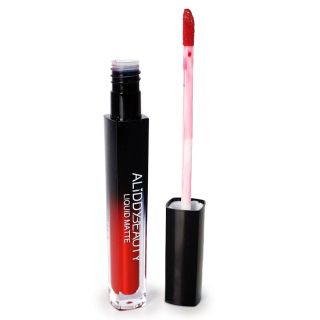 Lip Gloss Aliddy Mate De Larga Duración Con Aroma Chocolate Envase Desvanecido Negro 12.8 Cm | A1106