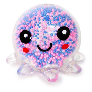 Pulpo Squeeze Apachurrable De Colores Relleno De Bolitas De Unicel 7 Cm | XQ-37-333