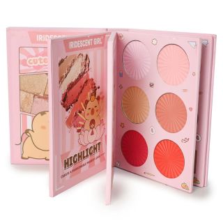 Sombras Iluminadores Rubores Y Correctores Faciales En Estuche Capibara Libro 19 Cm | Q407