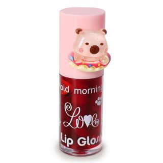 Lip Gloss Hold Morning De Larga Duración Tonos Rojo Aroma Frutal Tapa Capibara 7.4 Cm | HL6118