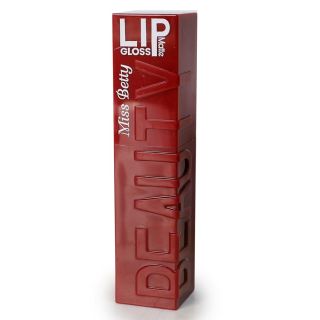 Lip Gloss Miss Betty De Larga Duración En Tonos Mate Con Aroma Frutal Envase Letras 9.6 Cm | L5097