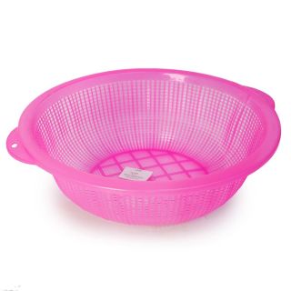 Colador De Plástico Grande N3 Circular Perforado En Colores Translúcidos 28.3 x 9 Cm | FMV