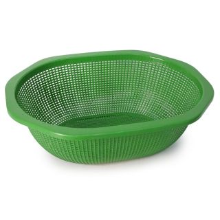 Colador De Plástico Grande N3 Octagonal Hondo Perforado Varios Colores 33 x 26 x 10 Cm | FMV