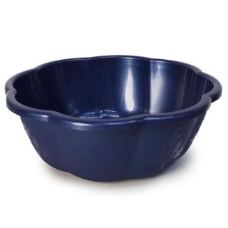 Tina Palangana Mediana De Plástico Figura Flor Mate Varios Colores Ondulada 25 x 9 Cm | JR-04 FMV