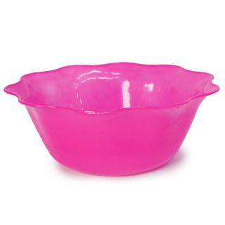 Tazón Jumbo De Plástico Multiusos En Forma Y Grabado Flores Varios Colores 24 x 8.8 Cm | GM-28