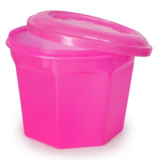 Toper De Plástico Jumbo Octagonal Colores Tapa Rosca Grabada Frutas 2 Lts 19 x 15.5 Cm | GM-303 FMV