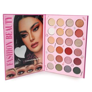 Sombra Fashion Hu En Estuche Rectangular Rosa Con 24 Tonos De Larga Duración 19.5 Cm | HU-PY2020