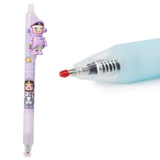 Pluma Escolar Tinta Negra En Envase Con Estampado Y Figura Astronauta Colores 14.5 Cm | HU-XX2418