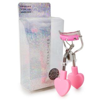 Enchinador De Metal grande Con Cerdas Suaves Y Mango Corazón Punta Colores 10 Cm | HU-GJ2195