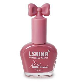 Barniz Esmalte Para Uñas LSKINR En Tonos Nude Envase Ovalado Tapa Moño 15 Ml | 7075