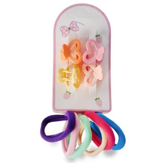 Donas Ligas Licra Chicas De Colores Y Pinzas Chicas De Plástico En Blíster 11 Cm | ZXQ04584