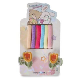 Donas Ligas Licra Chicas De Colores Pinzas Chicas De Plástico Flores Blíster Conejo 12 Cm | ZXQ04585