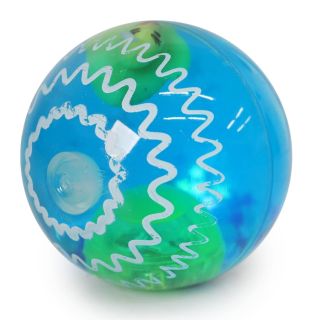 Pelota Grande De Plástico Rellena De Agua Con Luces De Colores Patito Y Peces 6.5 Cm | XQ-38-379