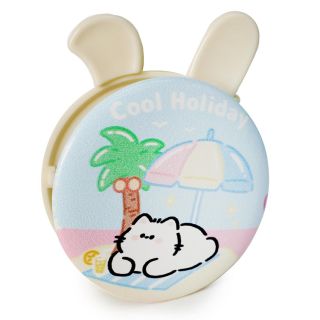 Espejo Compacto De Bolsillo Doble Con Orejitas Estampado Animales Varios Colores 9 Cm | XQ-35-267