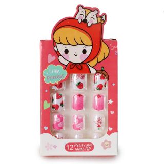 Uñas Postizas Infantiles Cuadras Estampadas Varios Colores En Caja Muñeca Animales 9.5 Cm | HG25T-61