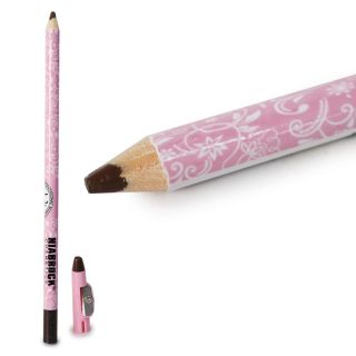 Lápiz Delineador Para Ojos Y Cejas En Color Café Niabrock 2 En 1 Envase Rosa Sacapuntas 19.5 Cm | N3216