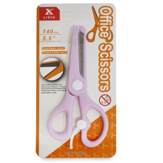 Tijeras Escolares Medianas Lixiu Con Punta Roma Y Mango De Plástico Colores 13 Cm | DJJ-83619