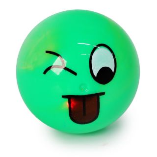 Pelota Grande De Plástico Rellena De Agua Con Caritas De Colores Neón 6.5 Cm | JA-1026