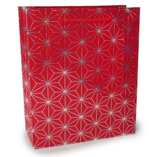 Bolsa Para Regalo Mediana Delgada De Colores Con Estrellas Metalizadas 27 x 23 Cm | JA-3343