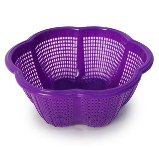 Colador Chico Flor Trebol De Plástico Ortiplaztik Cuadriculado Bebe Colores Ondulado 16.7 x 6.7 Cm | Ort