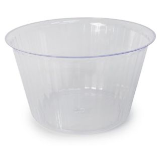 Hielera Grande De Plástico Cristal Ortiplaztik Circular Honda Grabada Líneas 1.5 Litros 10.5 x 17.7 Cm | Ort