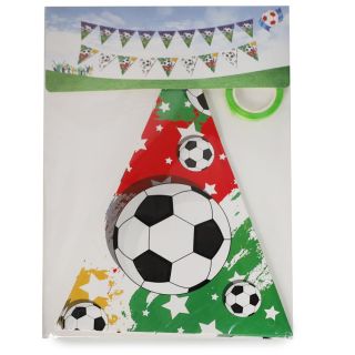 Banderines Triangulares De Cartón Decorativos Estampados Balones Futbol 20 Cm | HM25W-37