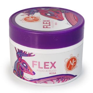Acrílico Polvo Para Uñas Mc Flex En Tono Rosa Frasco Alebrijes Morado Con 1 Oz 28 Gr | MC