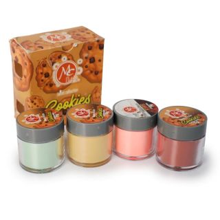 Polvos Acrílicos Mc En Colores De Galleta Colección En Caja Con 4 Tonos Envase Transparente De 7 Gr | Mc