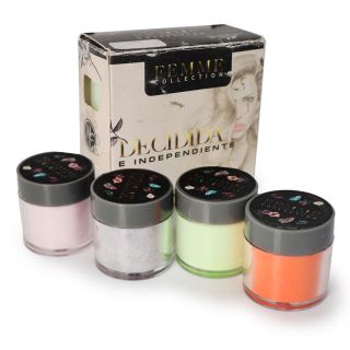 Polvos Acrílicos Mc En Colores Intensos Naturales En Caja Con 4 Tonos Envase Transparente De 7 Gr | Mc