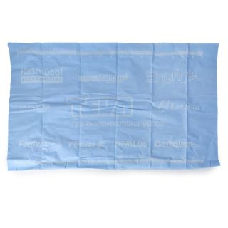 Mantel Jumbo De Pellón Quirúrgico Tevalos En Color Azul Claro Con Regla 103 x 54 Cm | Ferr