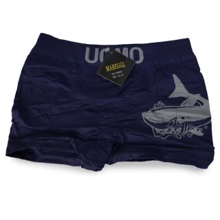 Boxer Infantil Mediano De Tela Elástica Resortes Grabado Tiburón Talla De 10 A 12 Años | Mafu Uomo