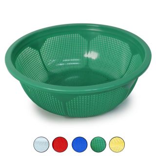 Colador Jumbo De Plástico 5 Circular Perforado Cuadro Sujetos A Disponibilidad De Colores De 36 x 12.8 Cm | 5 FMV