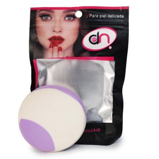 Esponja Suave Dn Aplicadora Para Maquillaje Circular Con Manchas De Colores 7.5 Cm | DN