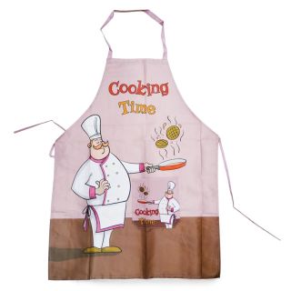 Mandil Grande De Tela Estampado Con Chef Varios Colores Medida De 81 Cm | MAFU