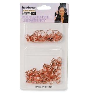 Anillos Decorativos De Metal Para Cabello Y Dijes Con Letras Varios Blíster 15 Cm | HM26B-10