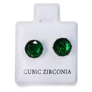 Aretes Chicos Piedra De Zirconia Circular En Varios Tamaños Varios Colores Blíster 3 Cm | ZXQ01840