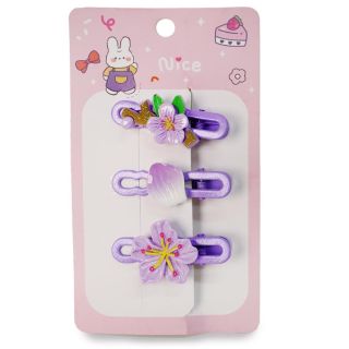 Picos Garza Rectangulares Chicos Ovalados Con Flores De Acrílicos Varios Colores Blíster 14 Cm | ZXQ04764
