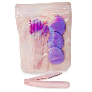 Aplicadores Suaves En Gota Con Listones Cepillos Para Ceja Y Perfilador Compacto Colores 15 Cm | HM26G-100