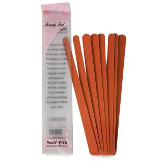Limas Largas En Color Marrón Doble Vista En Bolsa Con 8 Limas Para Uñas 18 Cm | Junior