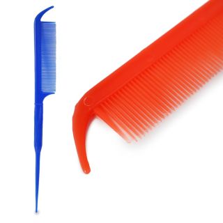 Peine De Plástico Grande Estética Con Mango Delgado Y Gancho Varios Colores De 25 Cm | Junior