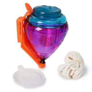 Trompo Grande De Plástico Translúcido Alien Con Cuerda Y Accesorios Varios Colores 8 Cm | Junior
