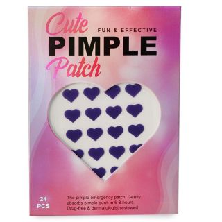Parches Faciales Anti Acné Hidratantes Y Absorbentes En Forma De Corazón Blíster Rosa 13.5 Cm | XQ-37-326