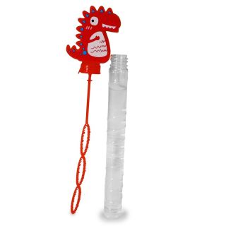 Burbujas Medianas En Bote Cilindró De Colores Con Tapa Plana Dinosario Picos Colores 24 Cm | TG-0519E-28